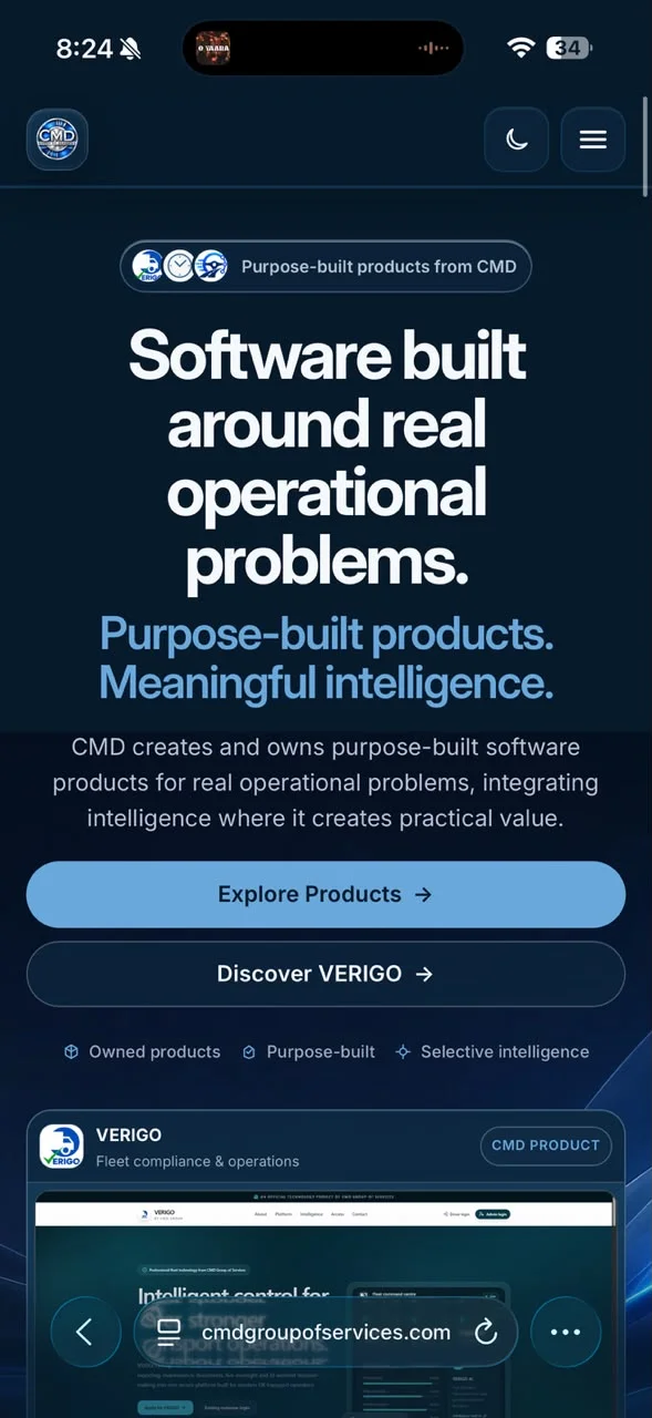 CMD product dashboard